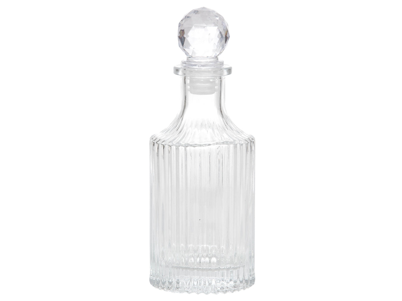 Bottiglia in vetro misura d.7xh18,5cm capacita' 200ml