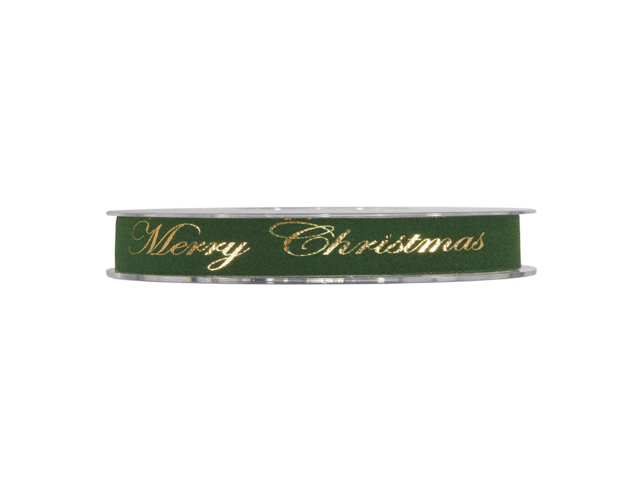 Nastro merry christmas 1,5cmx10mt verde scuro