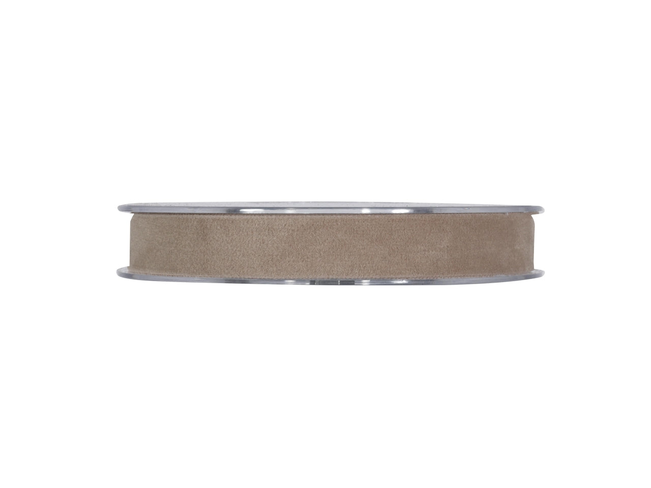 Nastro regalo in velluto doppio tortora 1,5cm x 7m - Piovaccari