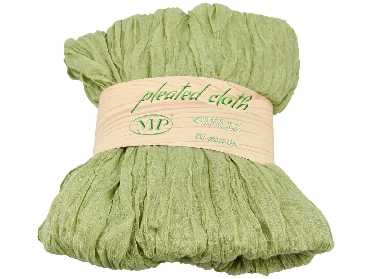 Panno plissettato 90cmx3mt verde oliva