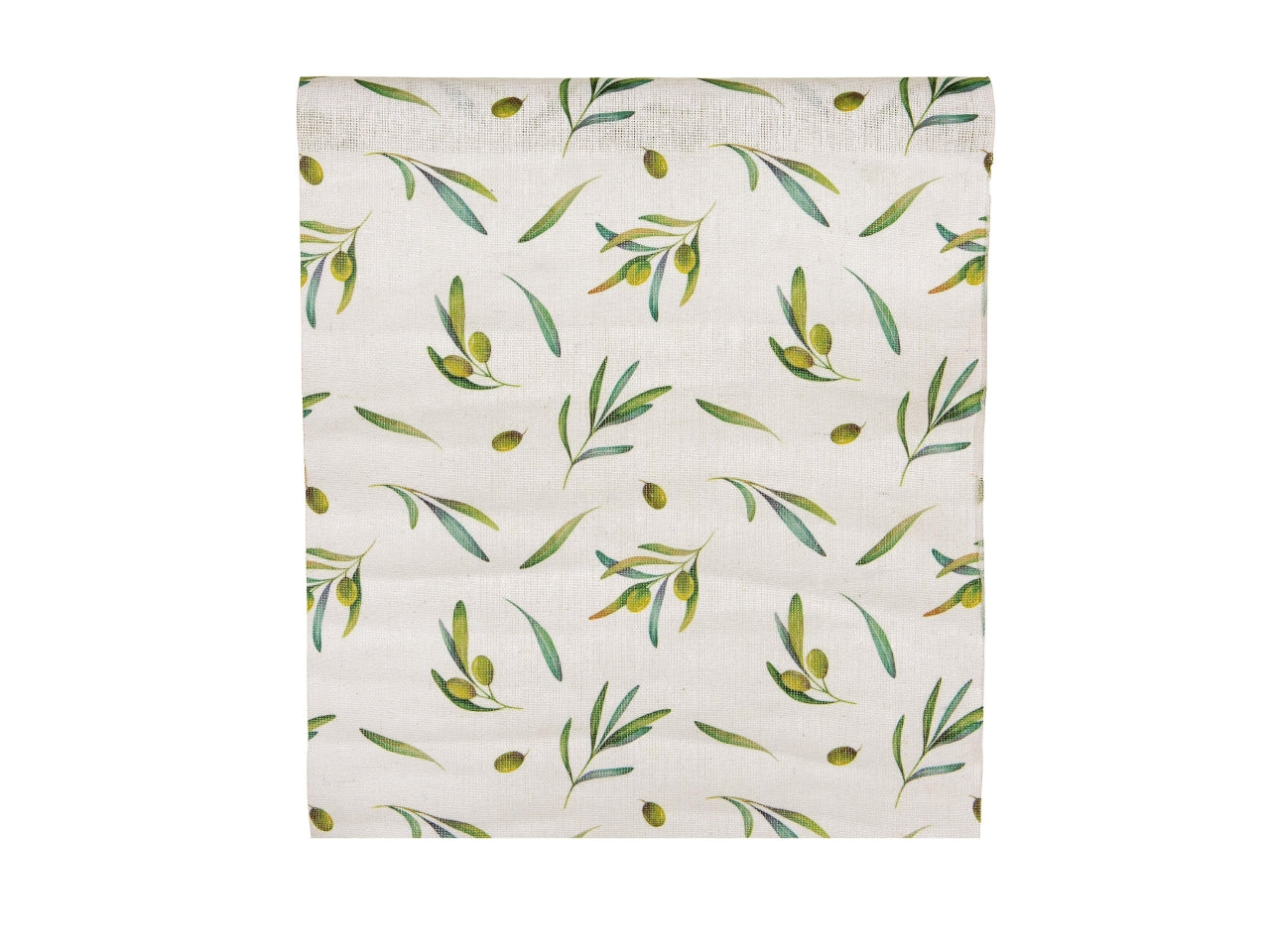 Runner decoro fiori di olivo 28cmx3mt