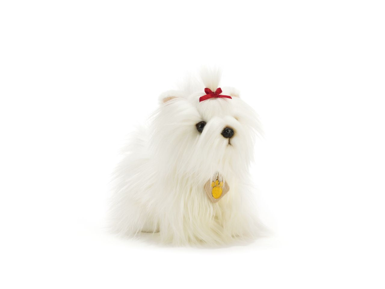 Peluche whitney yorkshire bianco misura l.23cm