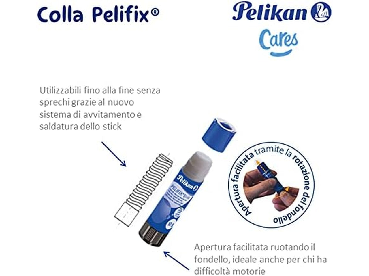 Colla stick pelifix 10gr confezione da 30 pezzi