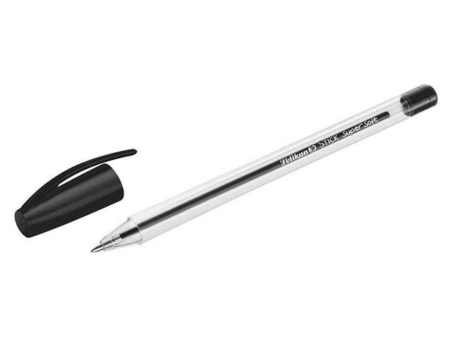 Penna a sfera super soft 50 pezzi nera