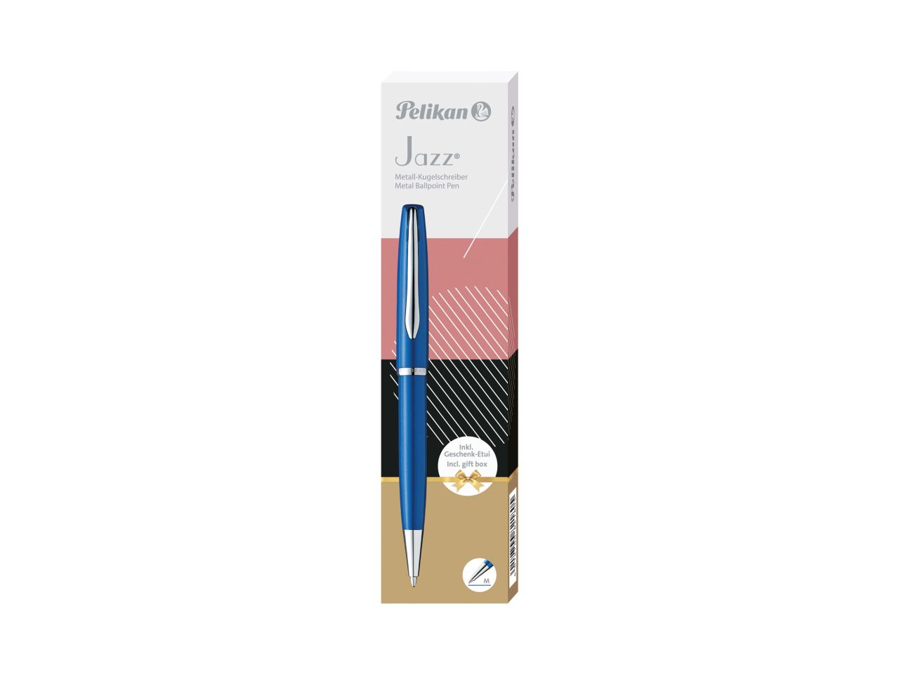 Penna a sfera jazz elegance colore saphire in astuccio regalo