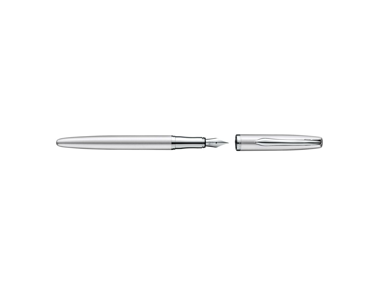 Penna stilografica jazz noble elegance color silver , in astuccio regalo