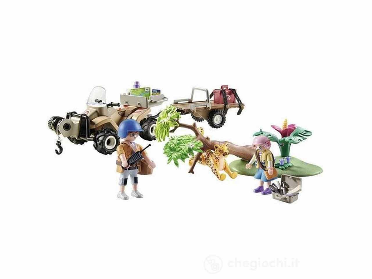 Playmobil quad di soccorso animali della amazzonia