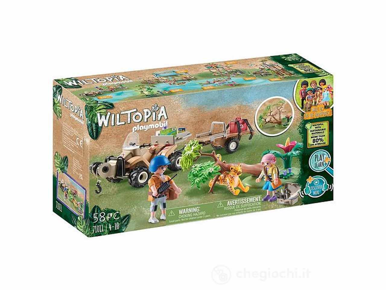 Playmobil quad di soccorso animali della amazzonia