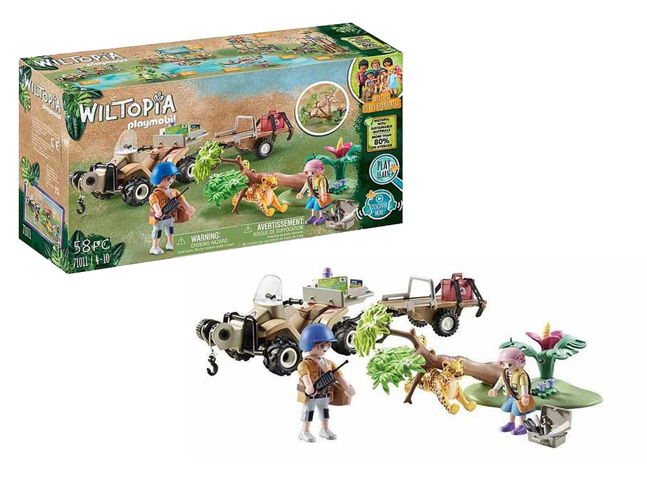 Playmobil quad di soccorso animali della amazzonia