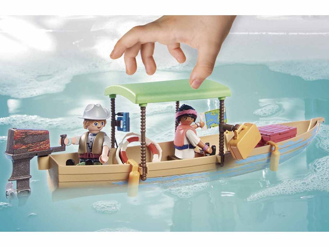 Playmobil gita in barca e lamantini della foresta amazzonica