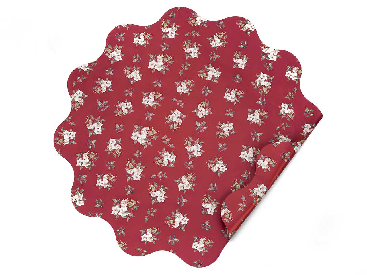 Sottovaso perlato 50 pezzi 40my d.60 stella alpina bordeaux