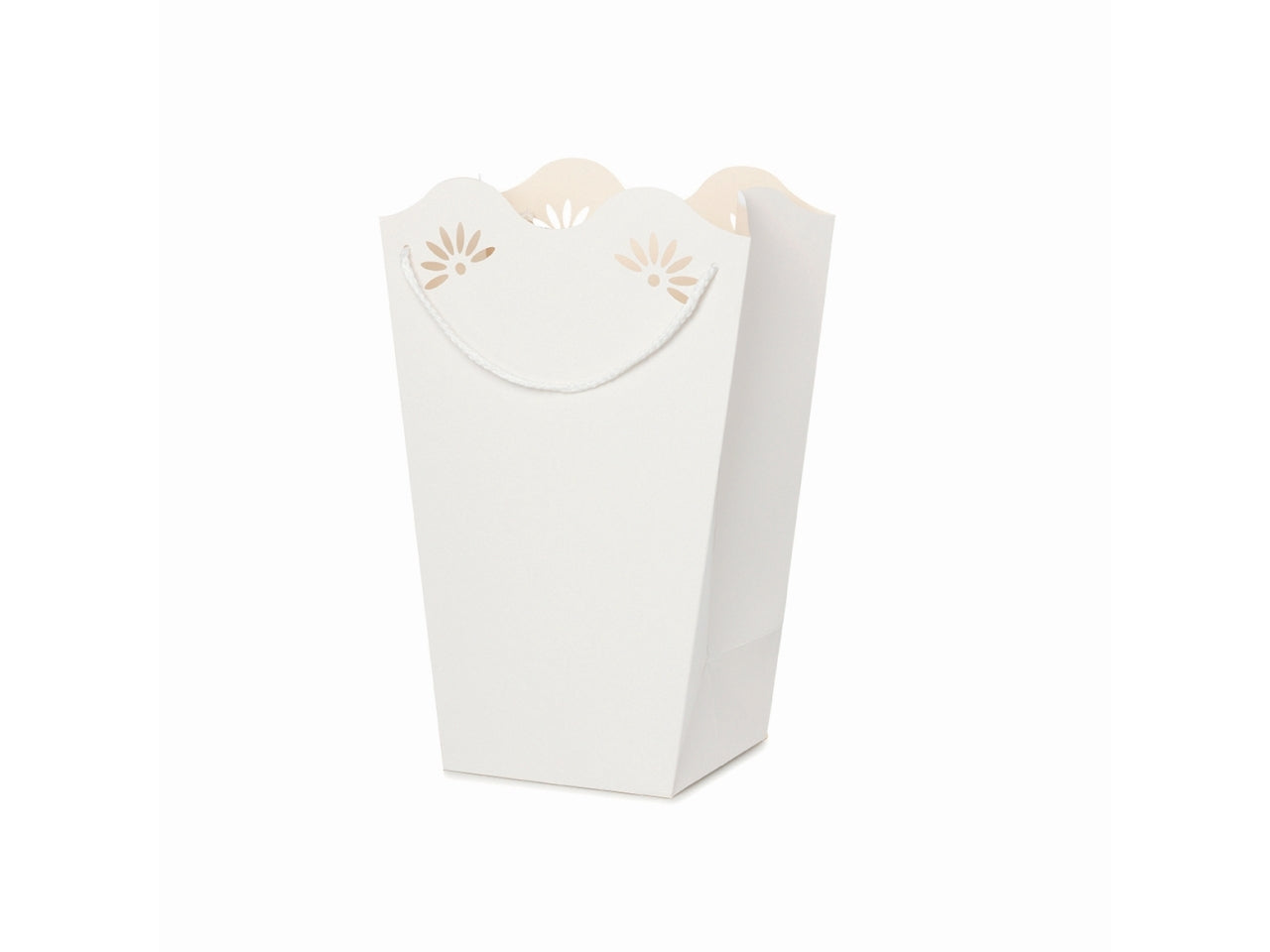 Shopperpot daisy 24x35+15x15cm bianco