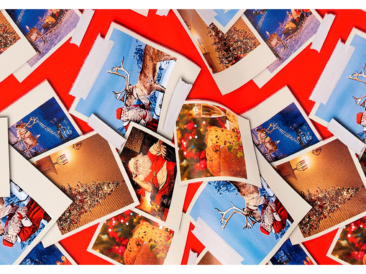 Buste fondo pieno 40my decoro xmas polaroid misura 35x50cm - la confezione comprende 50 buste