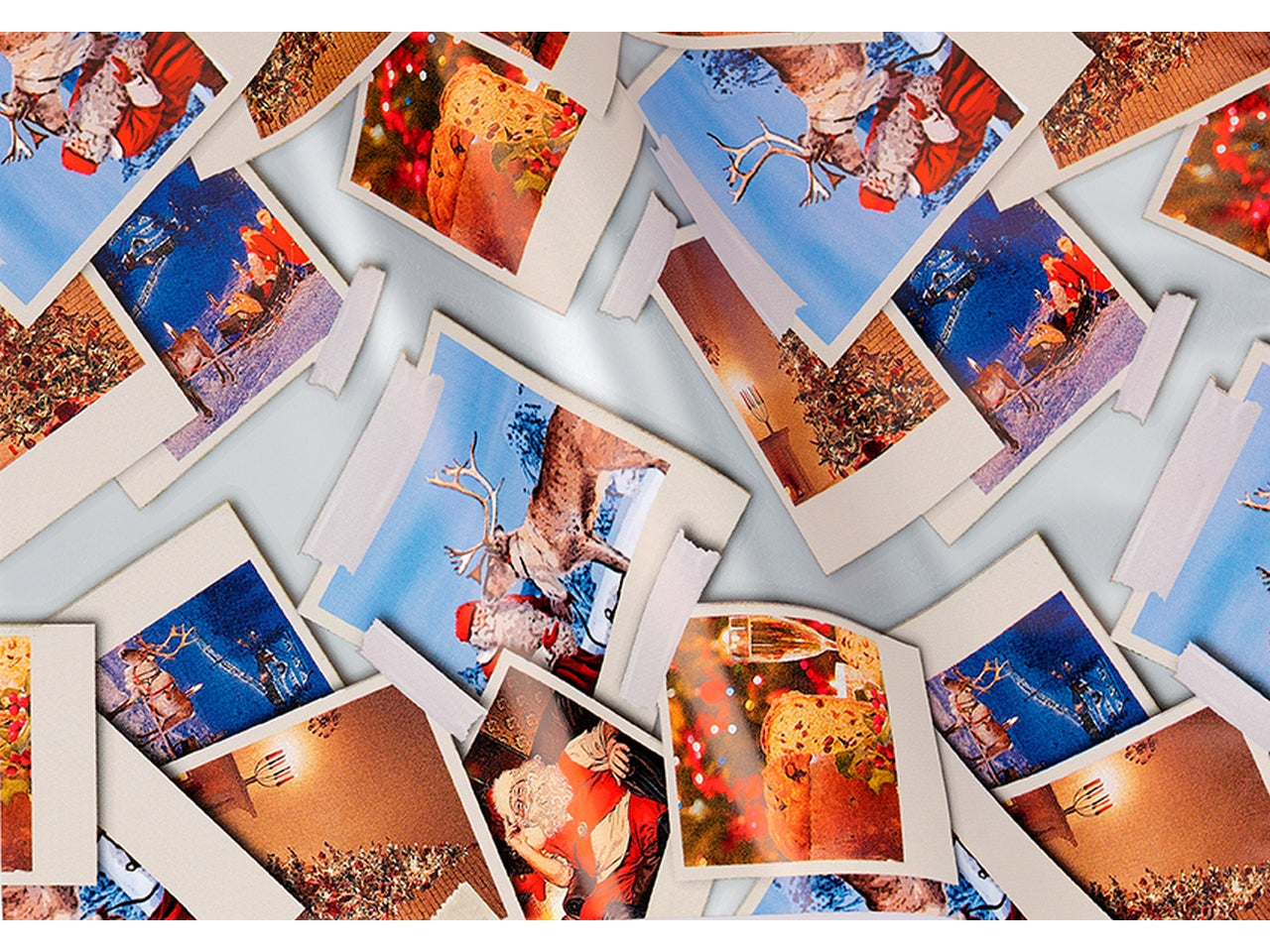 Buste fondo pieno 40my decoro xmas polaroid misura 35x50cm - la confezione comprende 50 buste