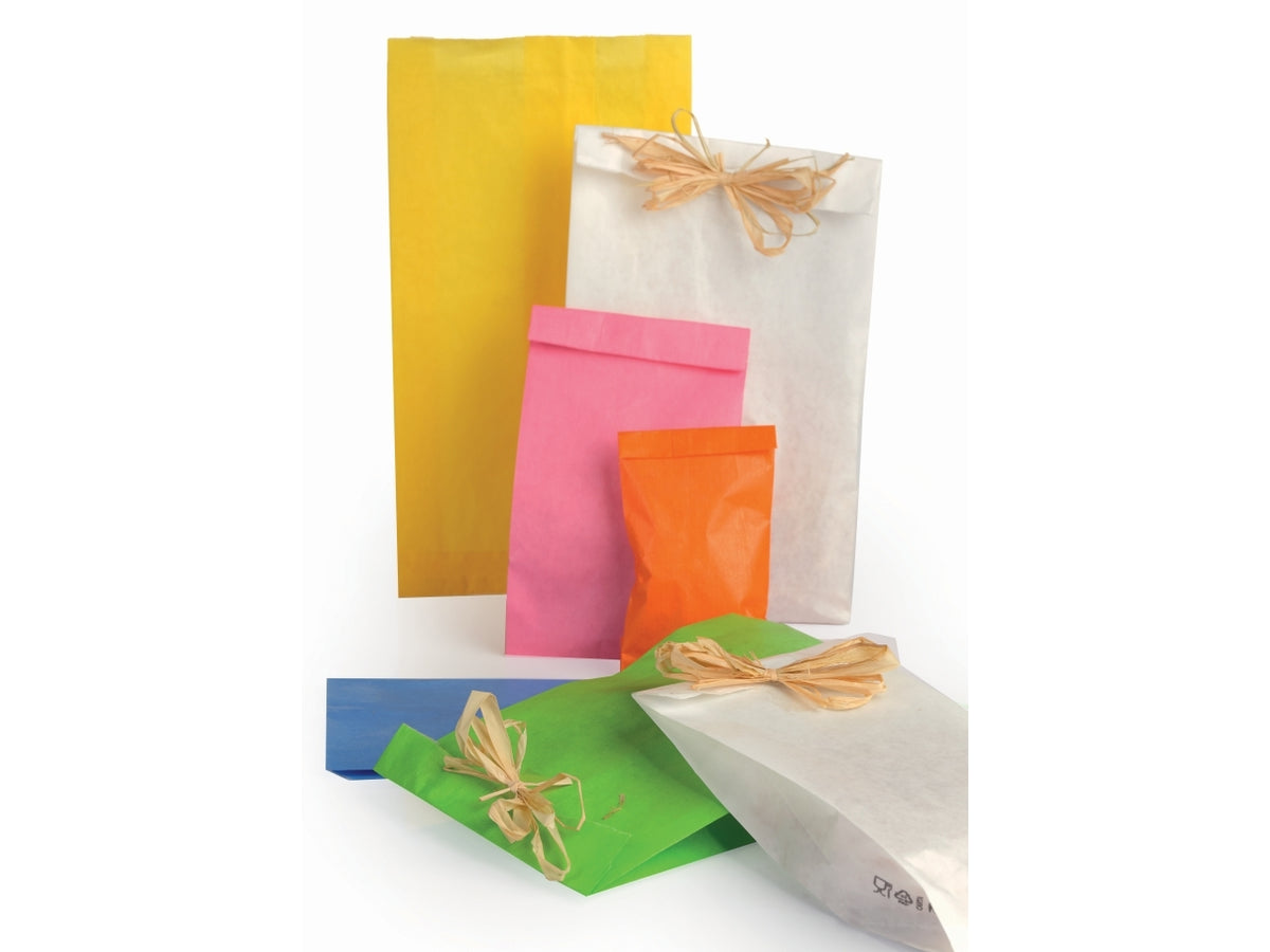 Buste Regalo Kraft colorate Piennepi 10x18+3cm - 100 buste, Ideale per Confezionamento, Made in Italy