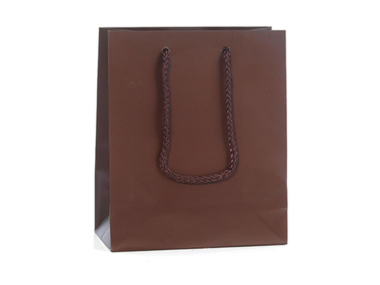 Busta shopper carta 157gr 24x35+24 marrone