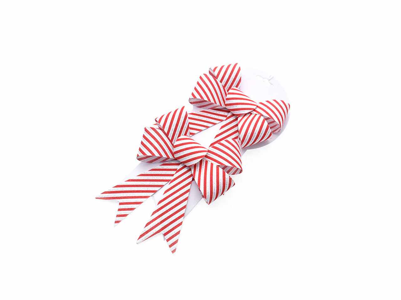 Fiocchi natalizi 2 pezzi 15x17cm bianco/rosso