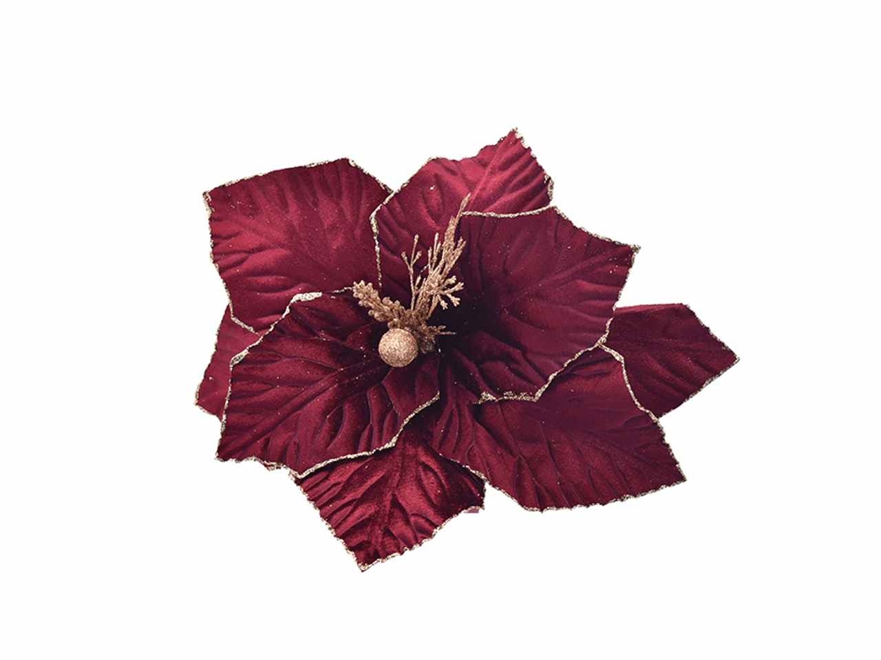 Fiore con gambo corto bordeaux