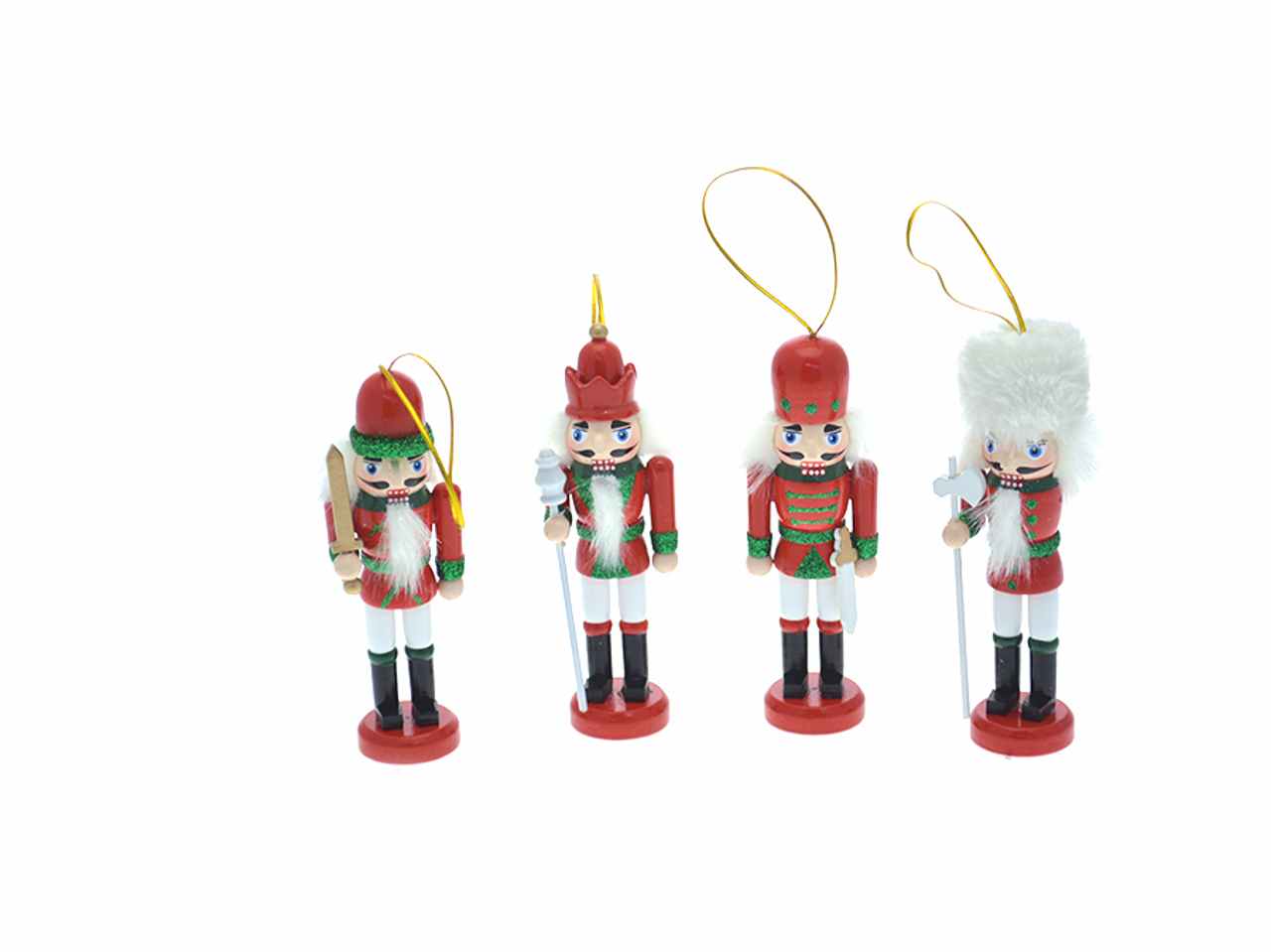Schiaccianoci rosso/verde 12cm