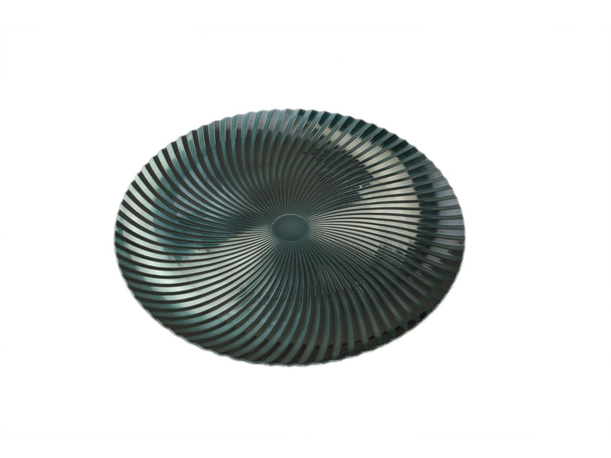 Sottopiatto natalizio decorato misura d.33cm colore blu navy