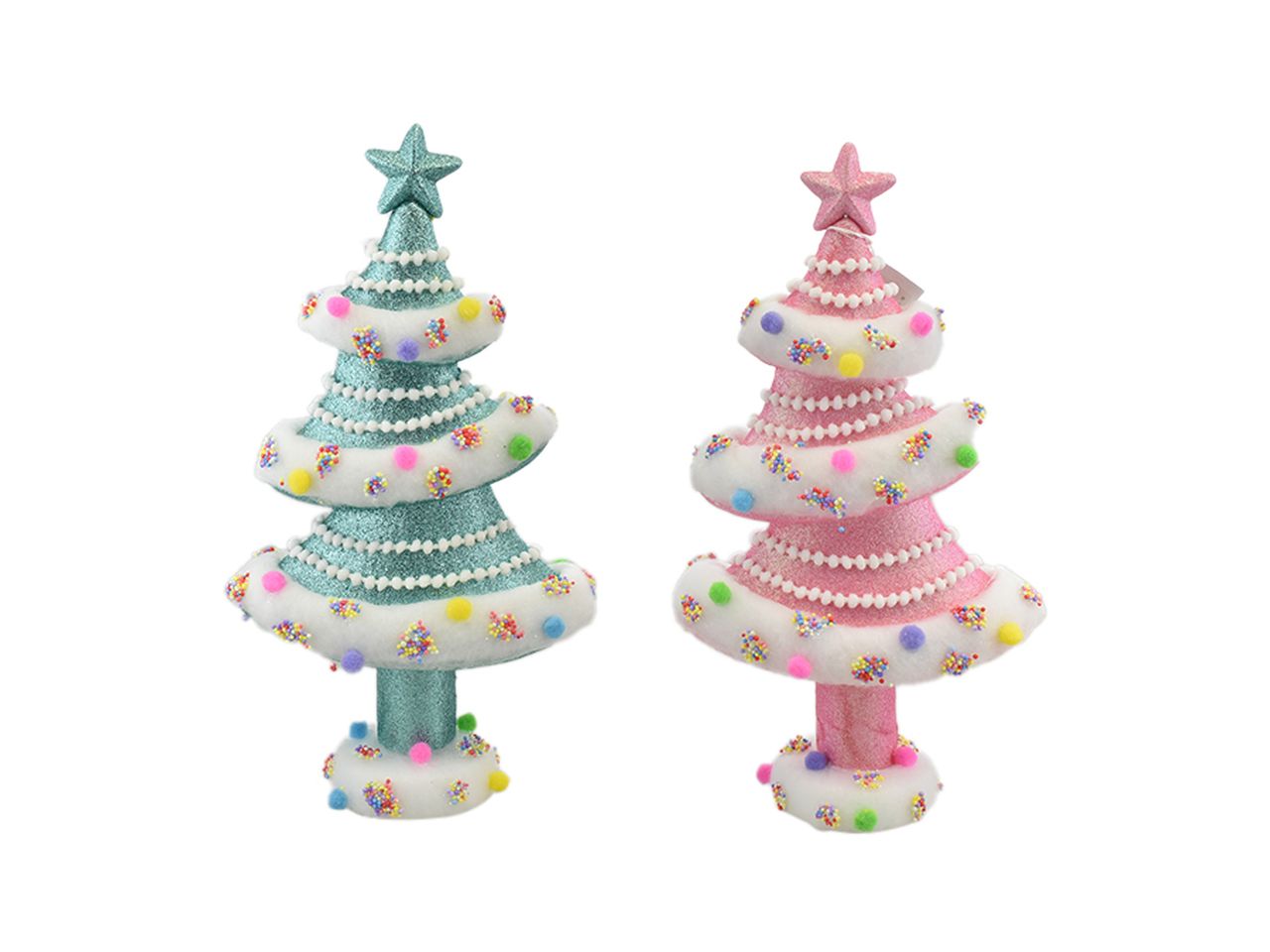 Alberello decorativo in 2 assortimenti misura 24x11x41cm 104gr