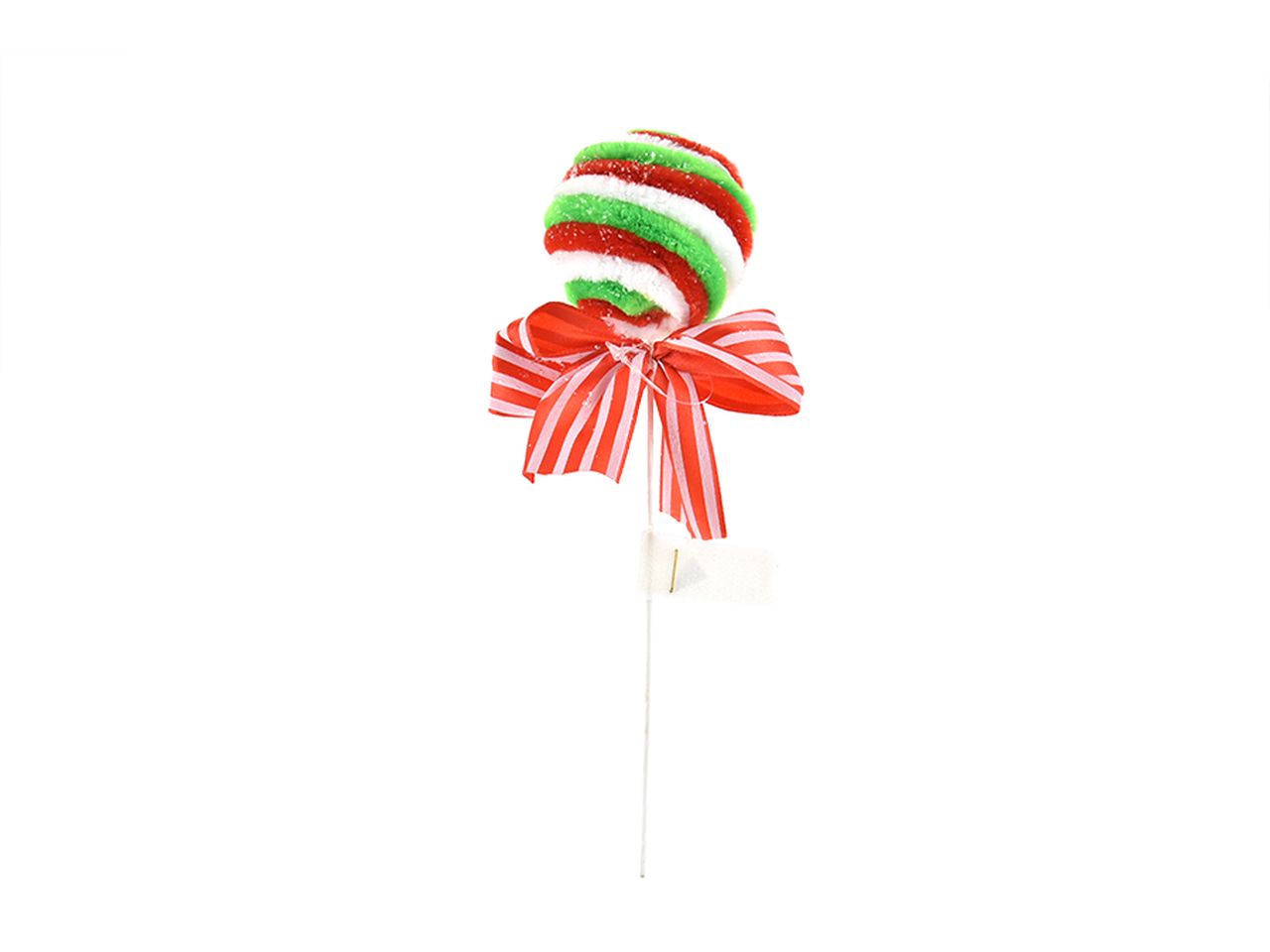 Pick sfera candy colore verde e rosso misura 23cm