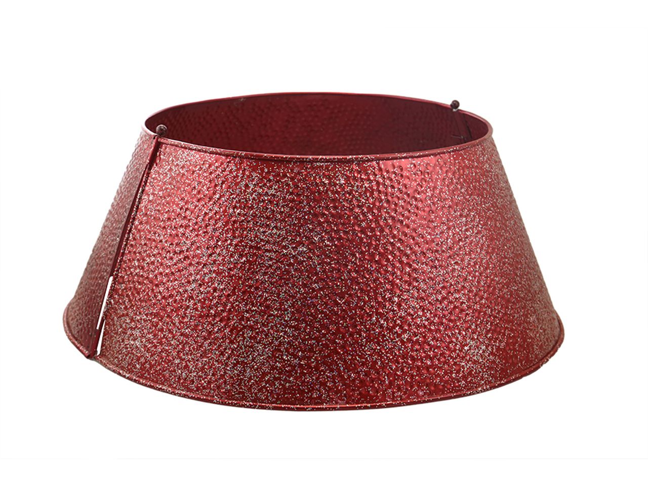 Copribase per albero di natale misura d.38-56xh.24cm colore rosso