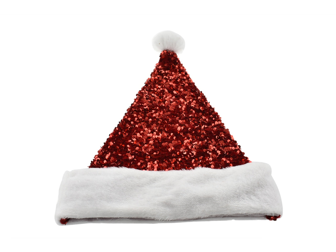 Cappello babbo natale con paillettes 40x30cm