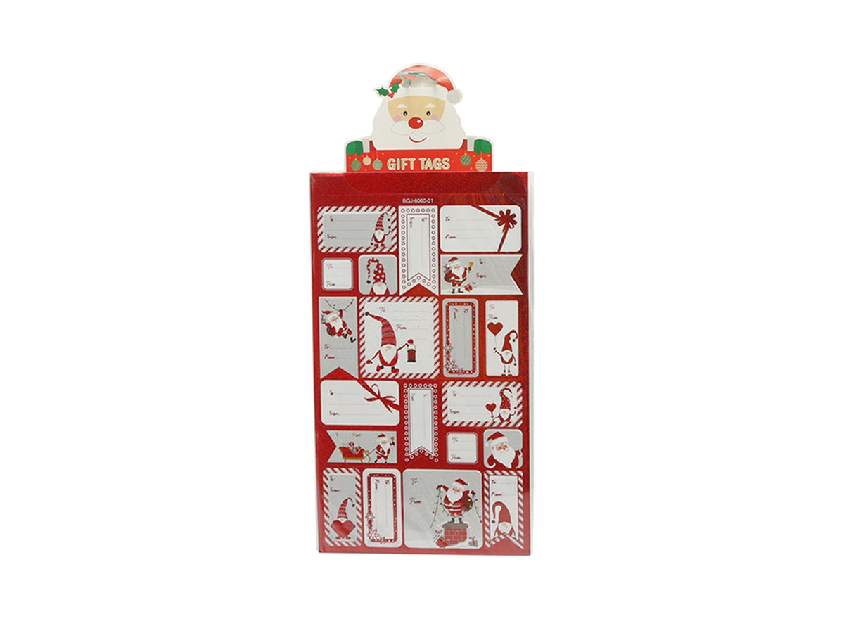 Set chiudipacco natalizi 15x26,5cm in 2 assortimenti