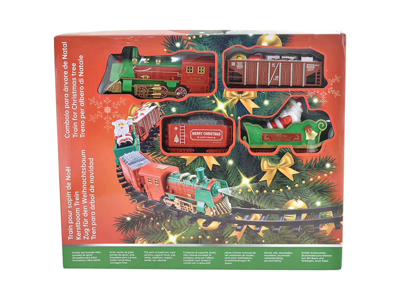 Trenino a batteria porta albero con luci + suoni