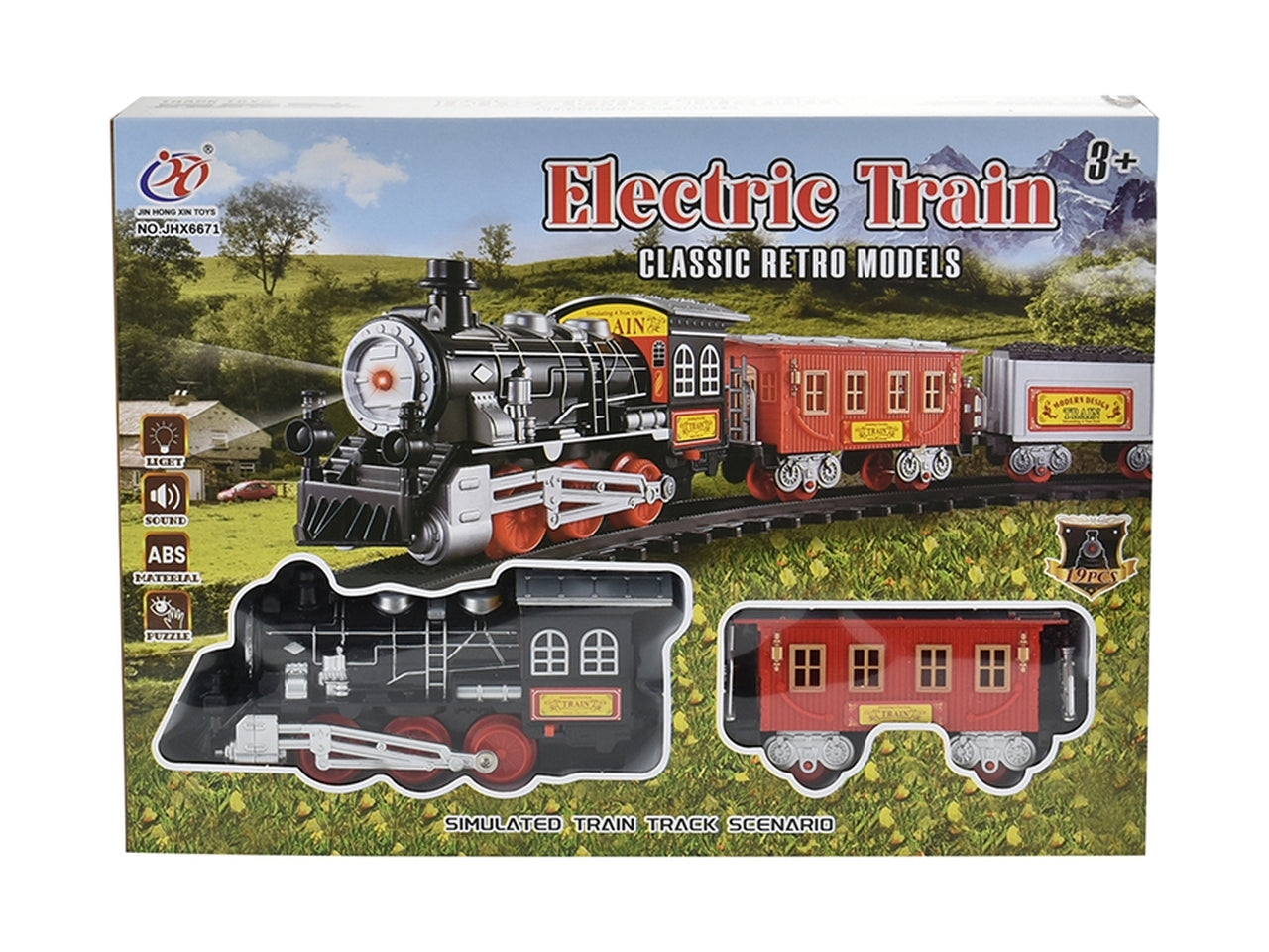 Trenino elettrico a batteria con music e luci
