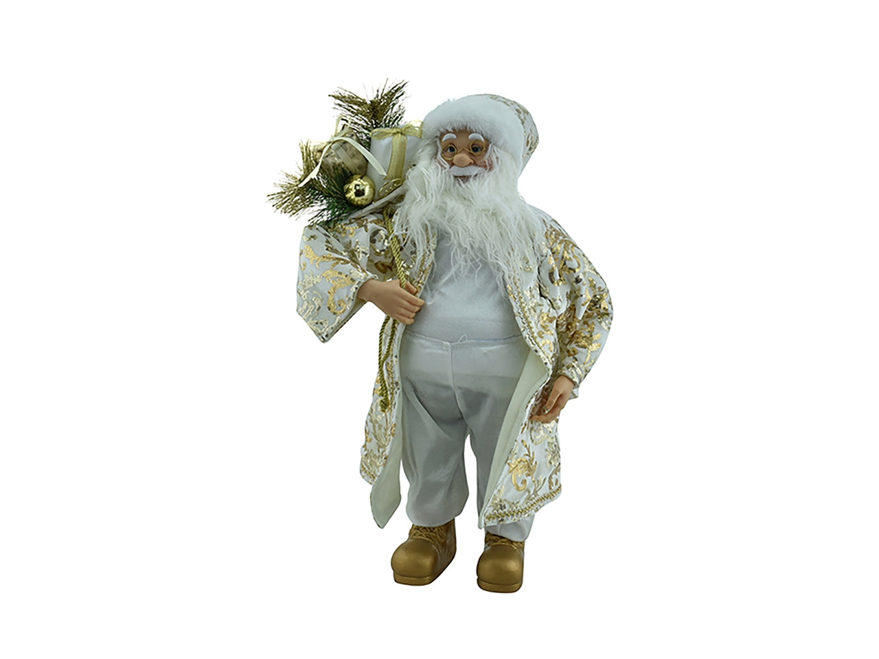 Babbo natale 46cm dorato
