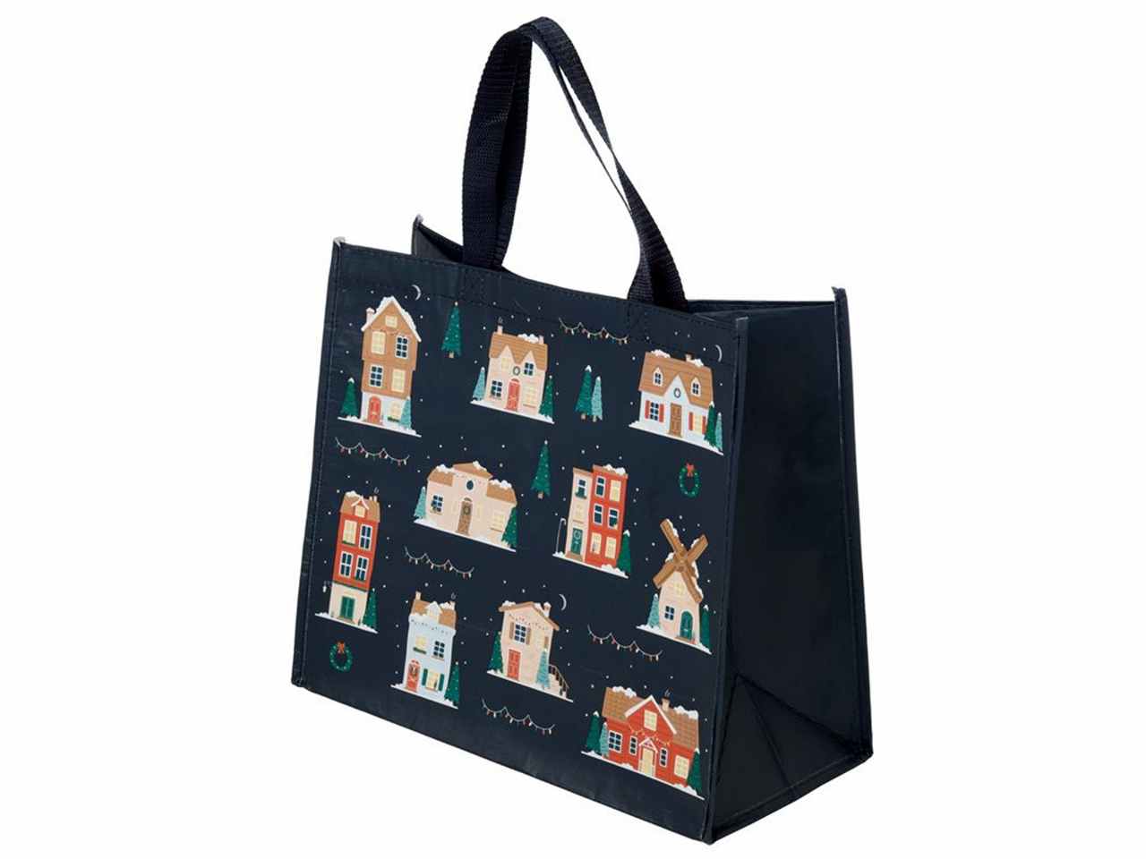 Busta shopper villaggio natalizio in rpet