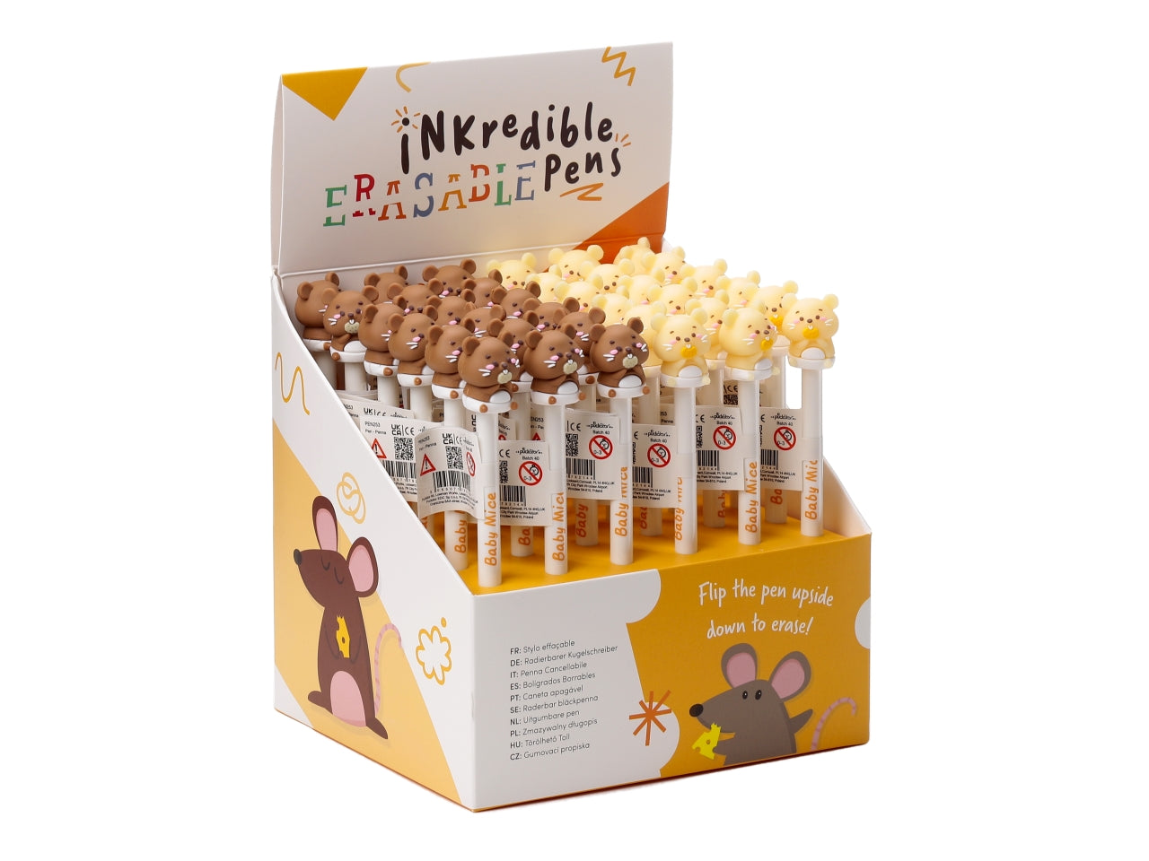 Penna cancellabile inkredible con copripenna - topolini