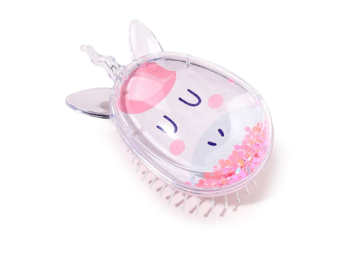 Spazzola per capelli per bambina a forma di unicorno con glitter - Puckator
