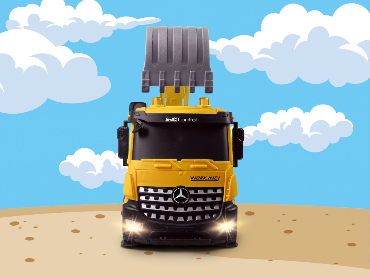 Camion radiocomandato mercedes-benz arocs my little digger