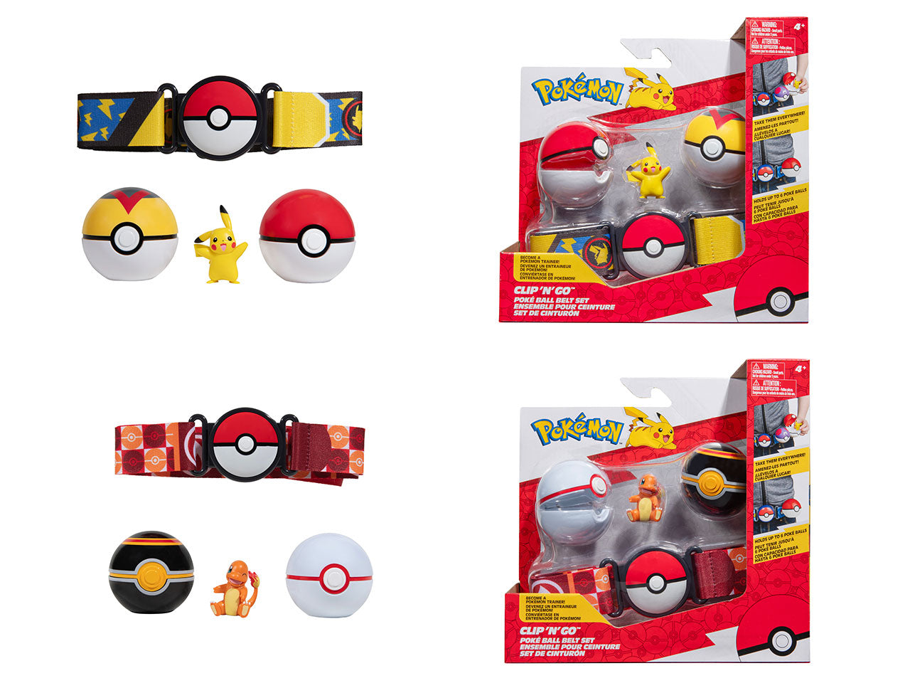 PokÃ©mon clip 'n' go pokÃ© ball set cintura | Rei Toys