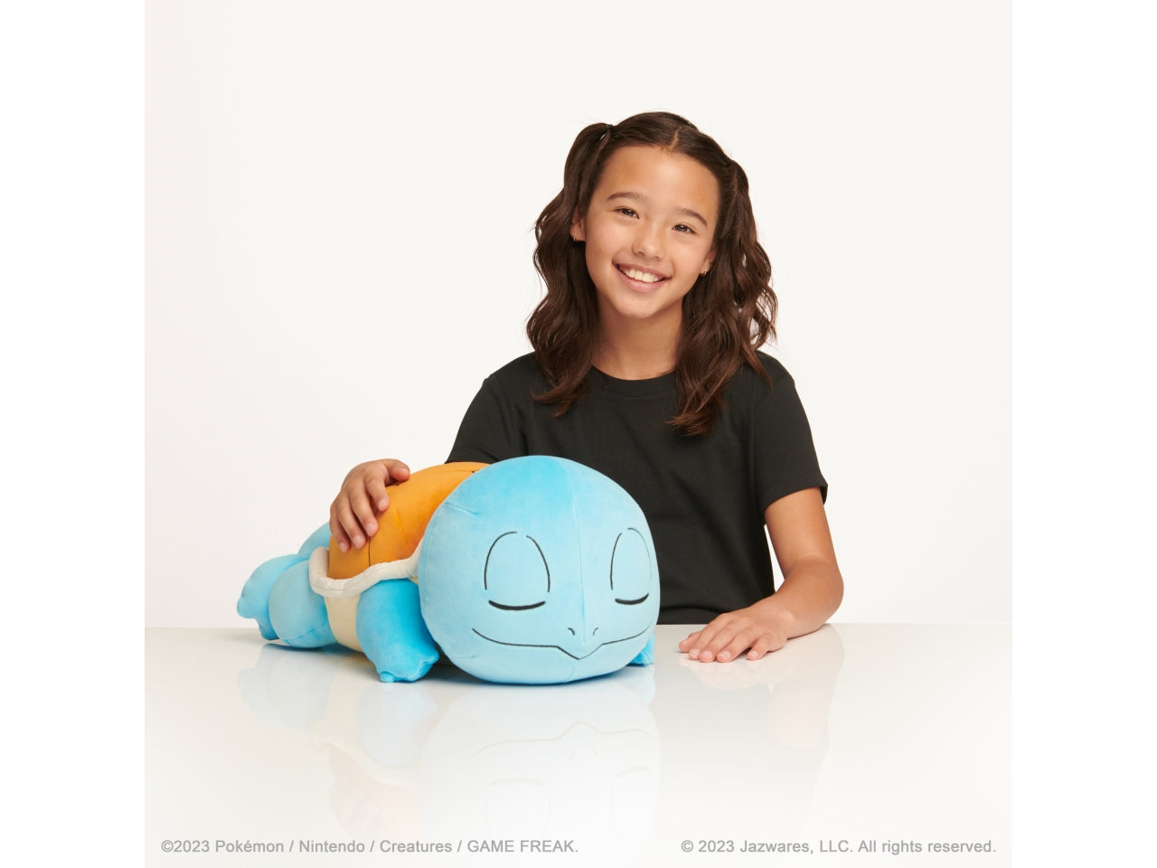 Peluche Squirtle PokÃ©mon sleeping 45cm | Rei Toys