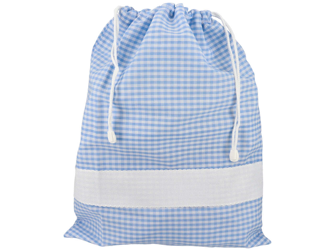 Set asilo quadretti 3 pezzi azzurro sa20405.03 002