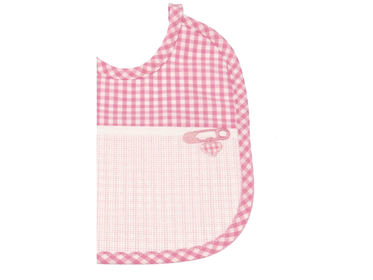Bavetta quadretti rosa bv01101