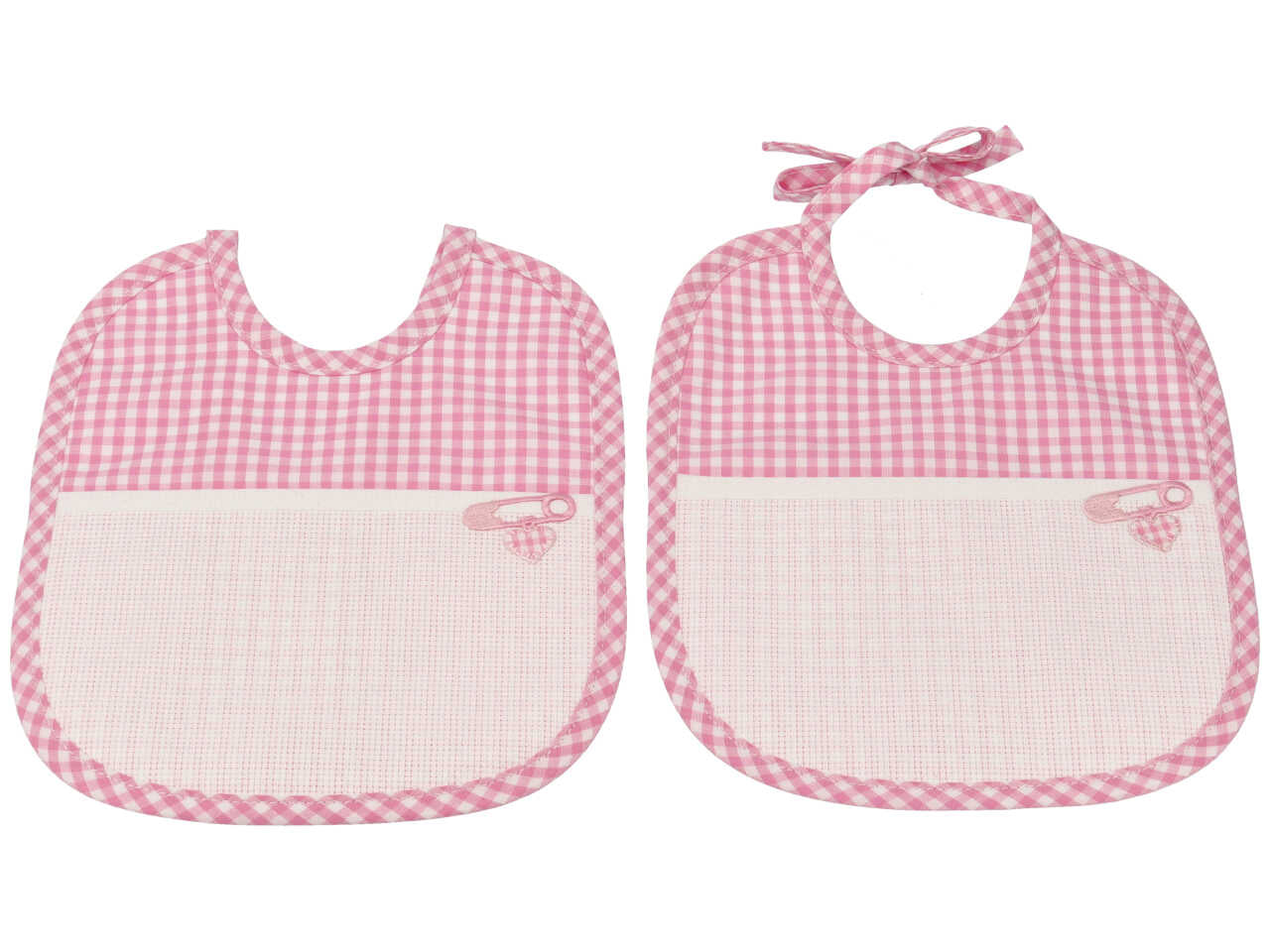 Bavetta quadretti rosa bv01101