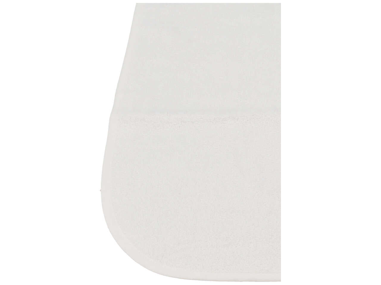 Bavetta per anziani in spugna di cotone bianco 37x50 cm, confezione da 3 - La chiocciolina