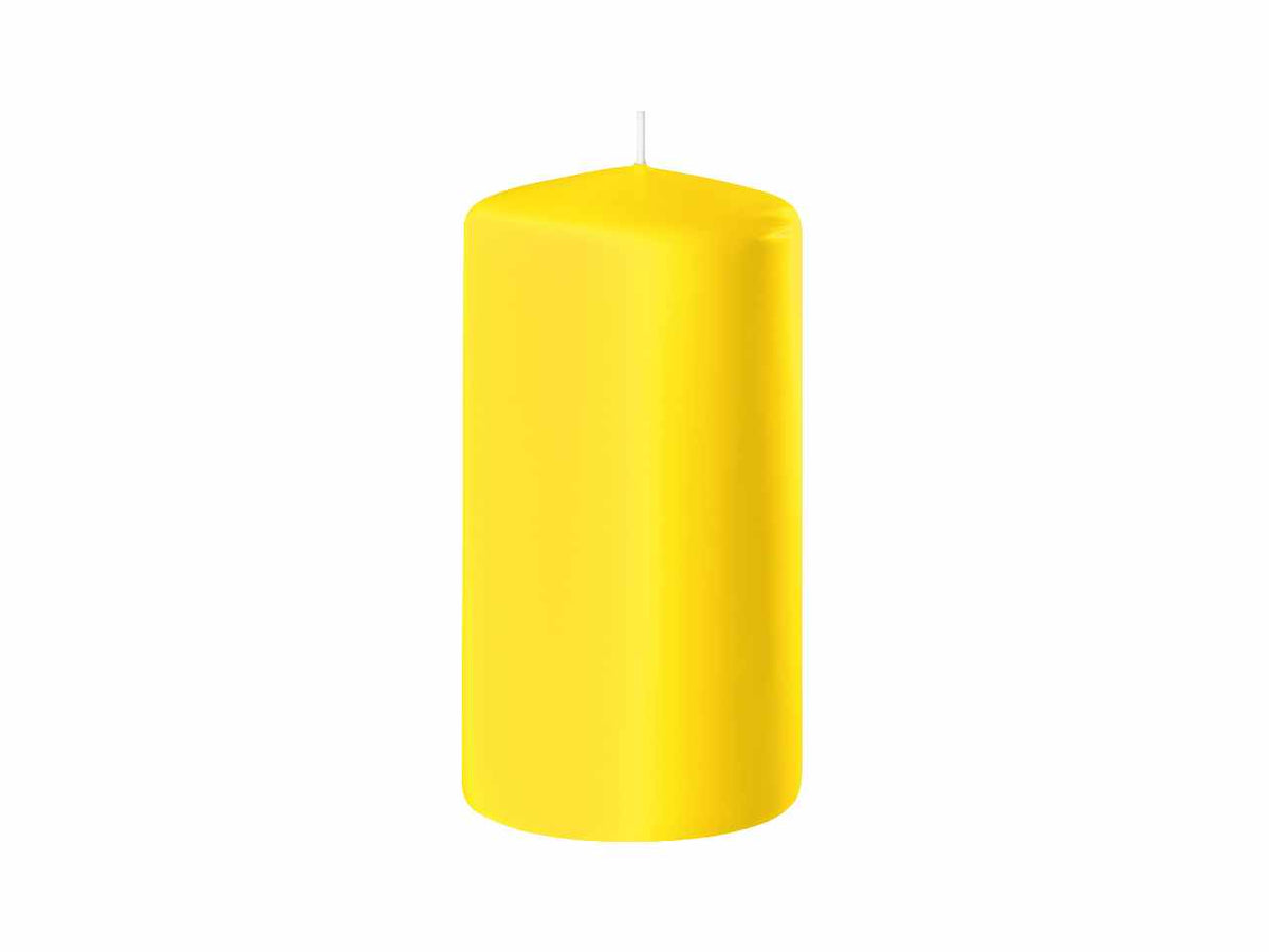 Moccolo Classic giallo 17 in cera 5xh.8cm