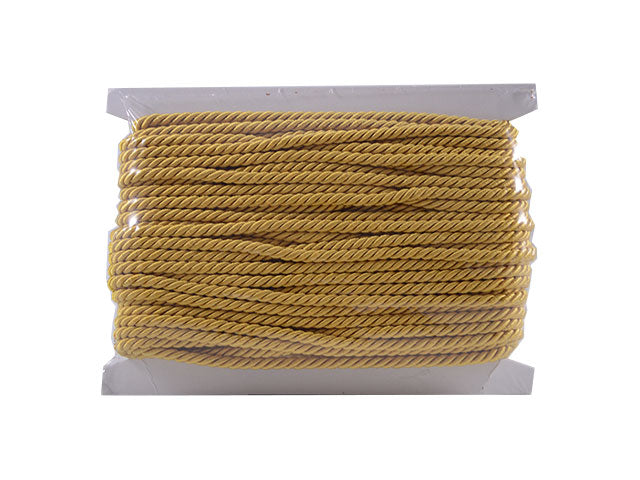 Cordone a tre capi 20mt.giallo oro col.26 520/5