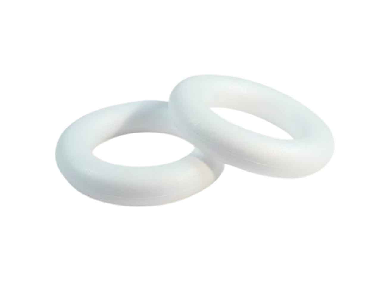 Corone diametro 15cm bianche - 12 pezzi