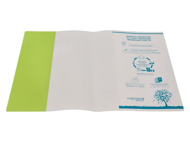 Copertina colorosa green colore verde in carta $