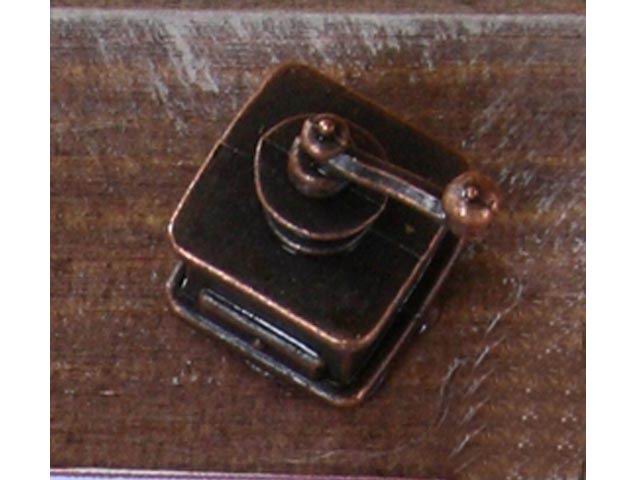 Accessorio per presepe, macina caffe' in metallo 86761