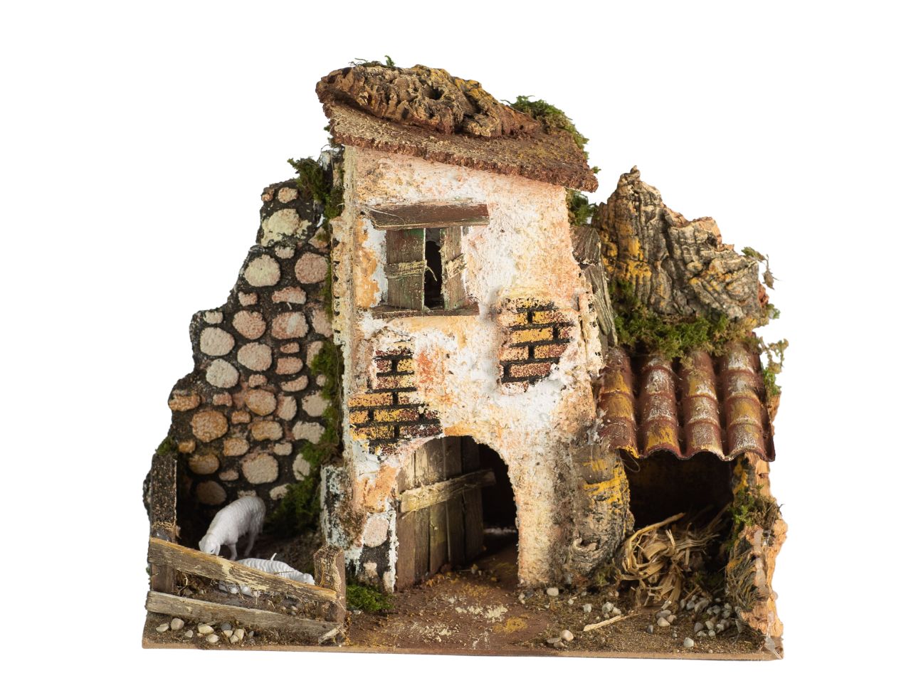 Casolare con animali 28x15x24cm