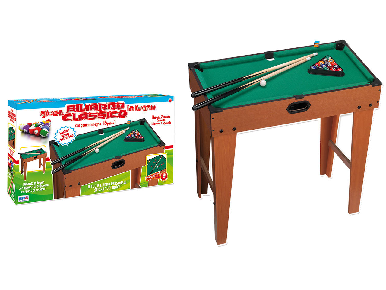 Biliardo legno con gambe9657