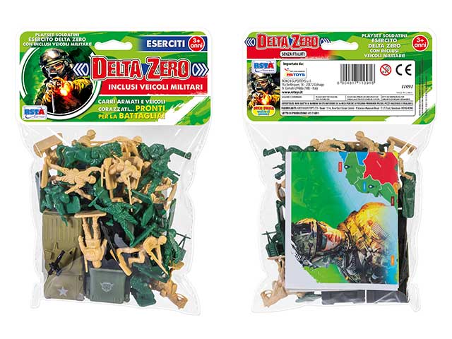 Busta soldatini deltazero 26 pezzi 11091